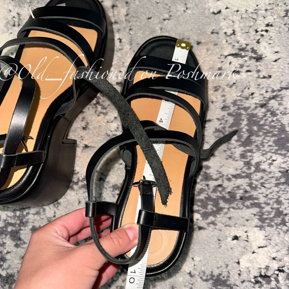 GANNI Platform Leather Sandals